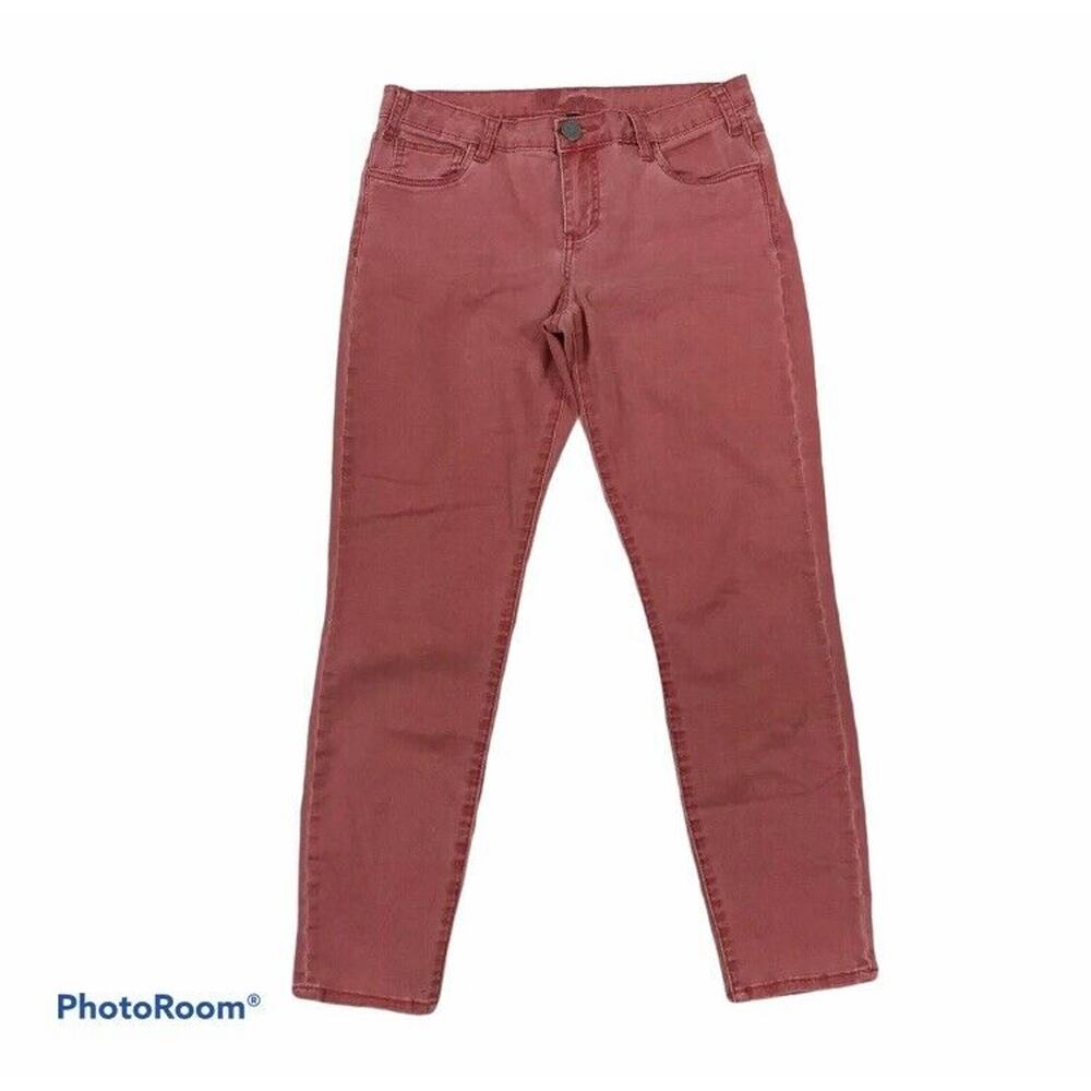Kut From The Kloth Women's Jeans Pinkish Red Skinny Crop Cropped Size 6